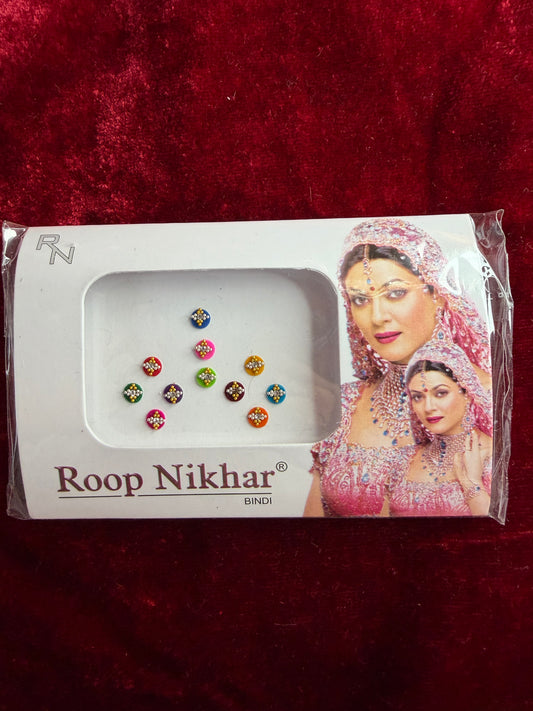 Multicoloured Stone Bindi Pack