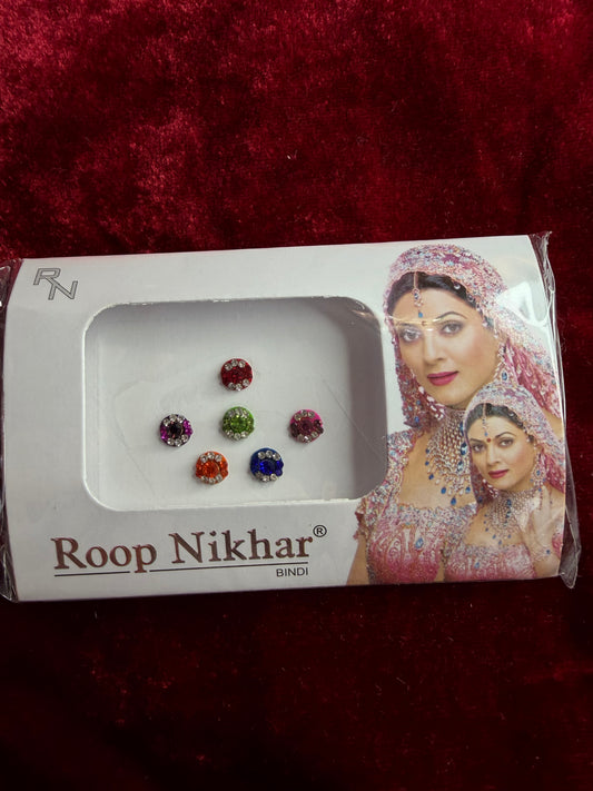Multicoloured Stone Bindi Pack