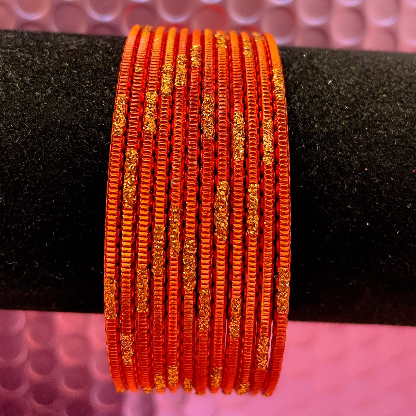 Rust Orange Metal Bangles