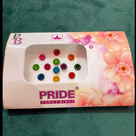 Multicoloured Stone Bindi Pack