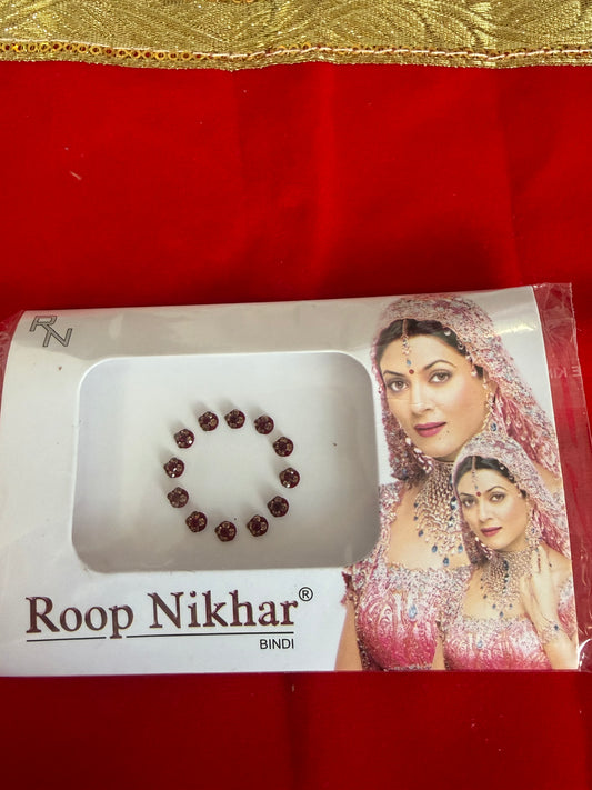 Maroon Small Stone Bindi