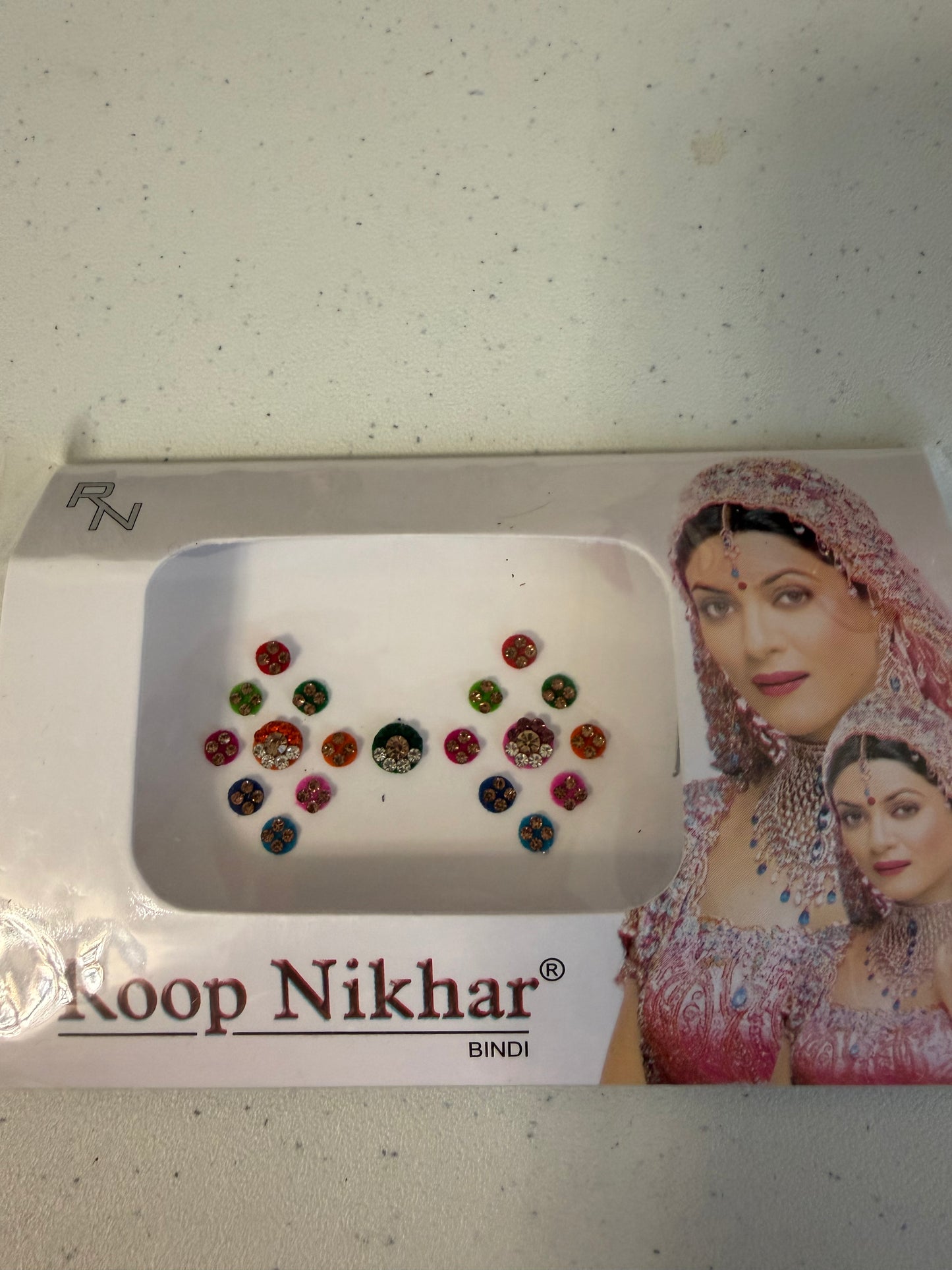 Multicoloured Stone Bindi Pack