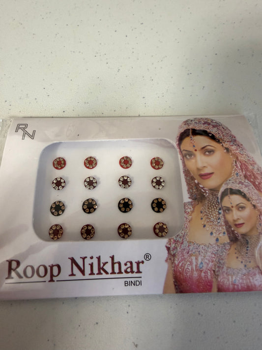 Red Maroon Black Bindi Pack