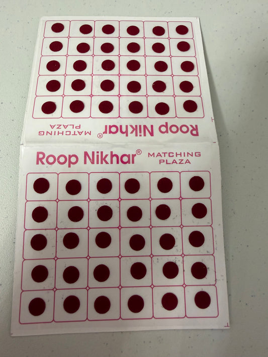 Maroon Bindi Pack- Size 3