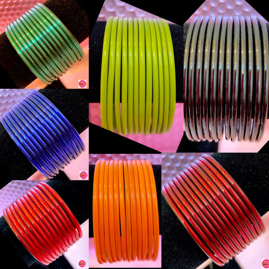 Plain Glass Bangles- Size 2.10
