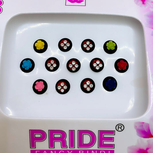 Multicoloured Stone Bindi Pack