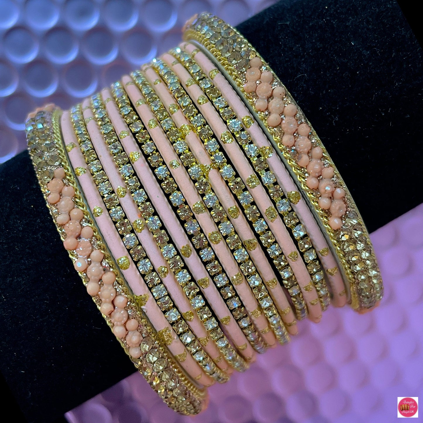 Zirconia Bangles Sets Various Colours- Size 2.10