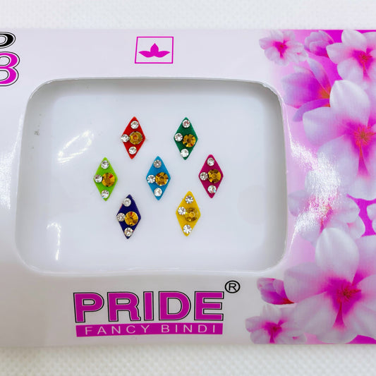 Multicoloured Stone Bindi Pack