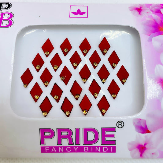 Red & Gold Stone Bindi Pack