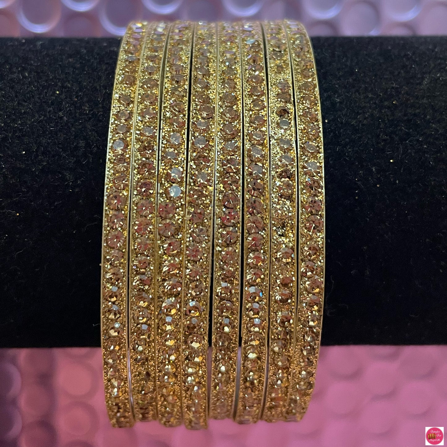 Gold Metal Bangle Set