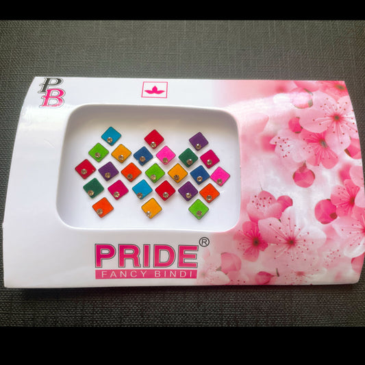 Multicoloured Gold Stone Bindi Pack