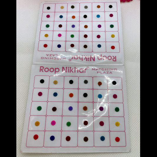 Multicoloured Bindi Pack- Size 2