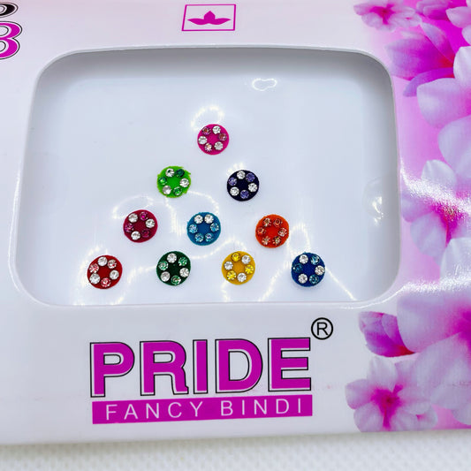 Multicoloured Stone Bindi Pack