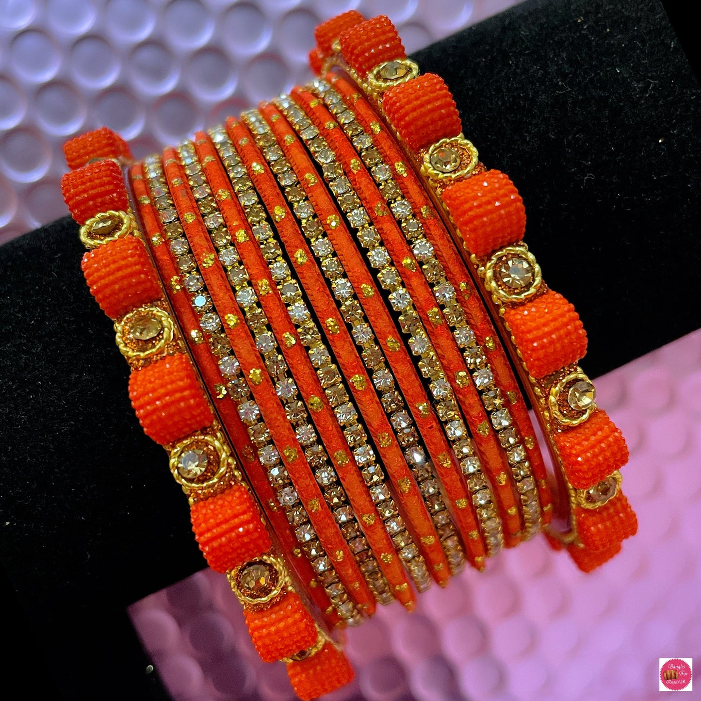 Zirconia Bangles Sets Various Colours- Size 2.10