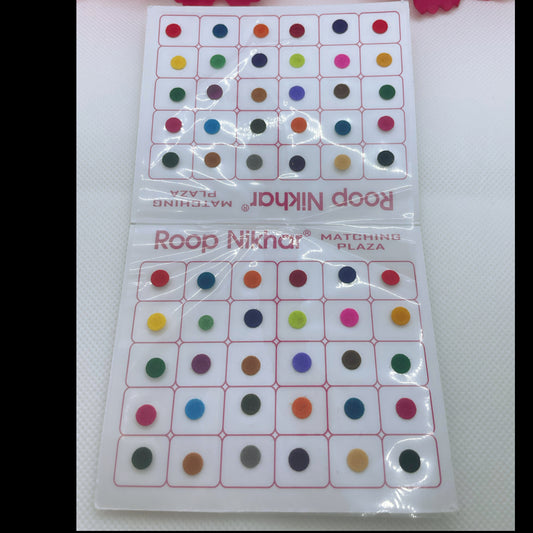 Multicoloured Bindi Pack- Size 4