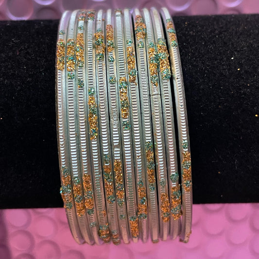 Mint Green Metal Bangles