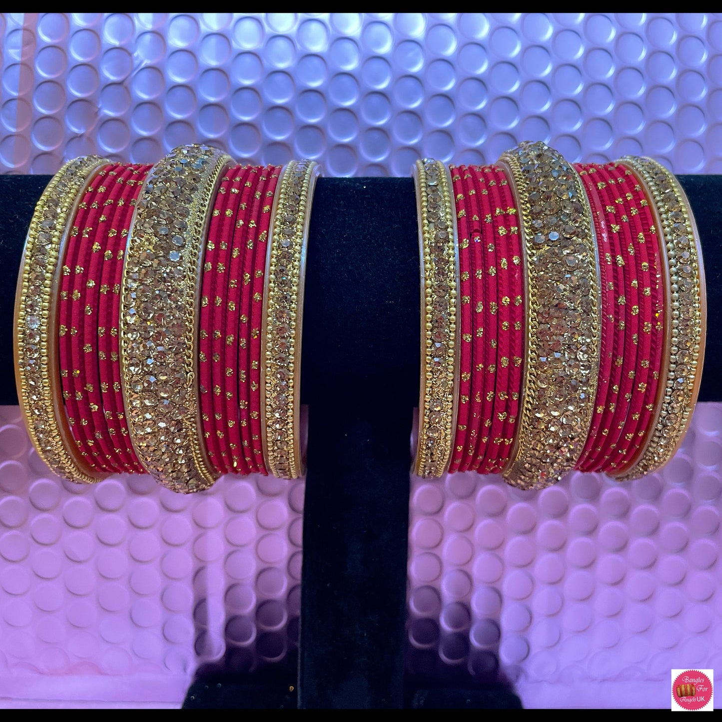 Gold Bangles Sets Various Colours- Size 2.10