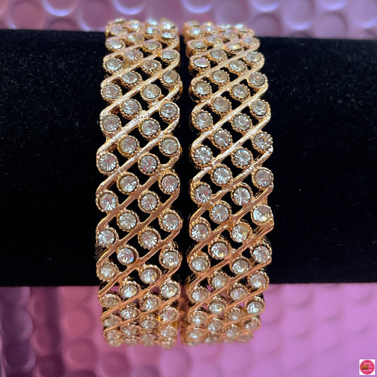 Gold Stone Metal Karas- Size 2.4