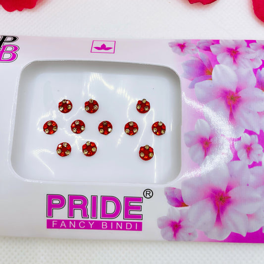 Red & Gold Stone Bindi Pack