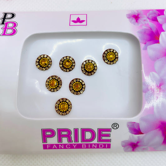 Maroon & Gold Stone Bindi Pack