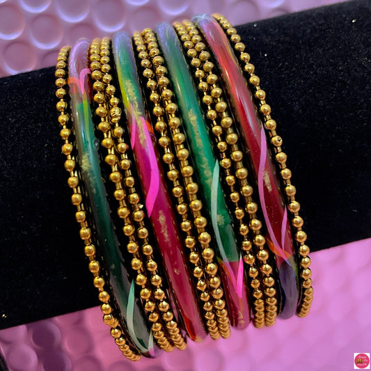 Northern Lights Metal Bangles Set- Size 2.2