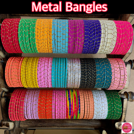 Any 10 Metal Bangle Set/Colours Combo Pack