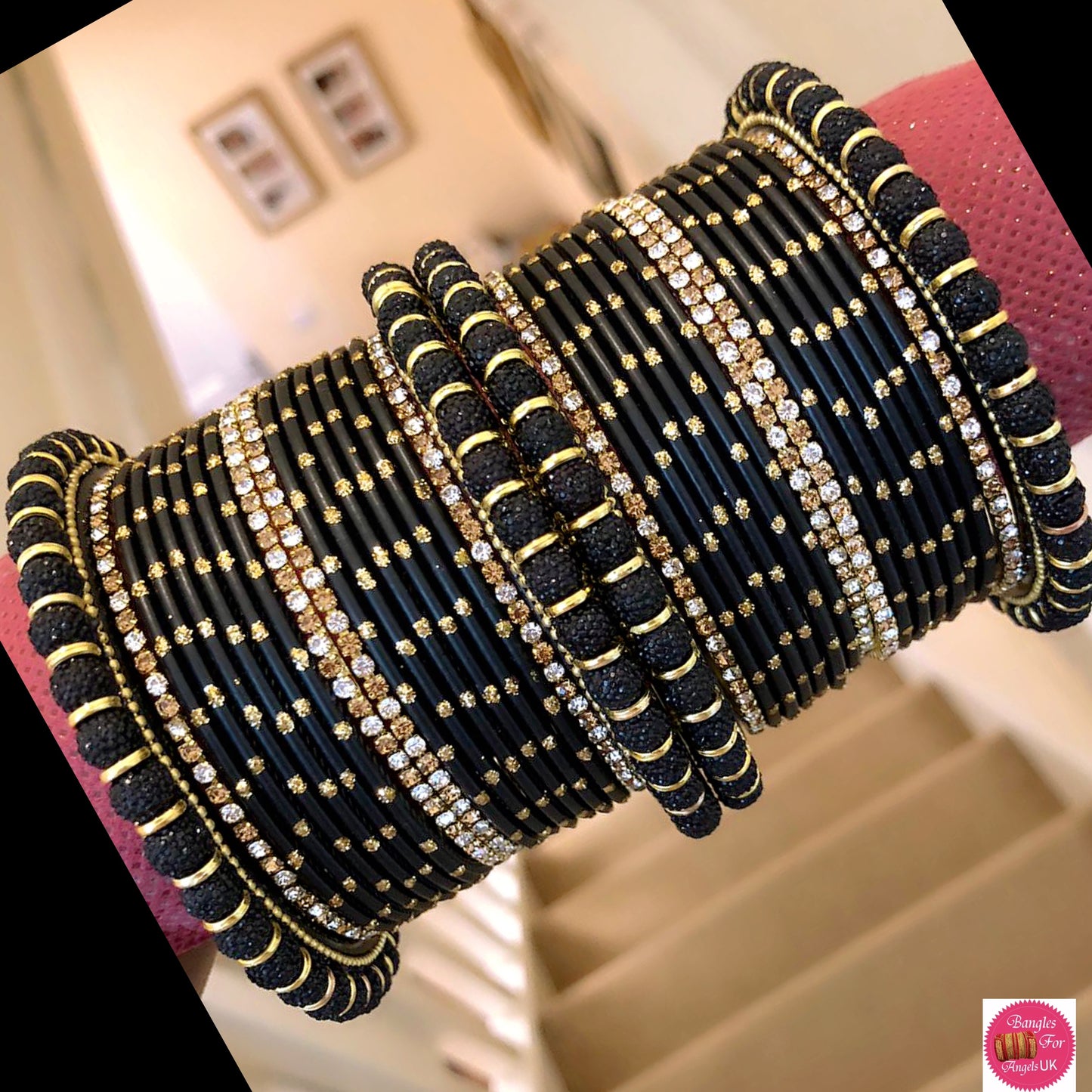 Black Bangle Set