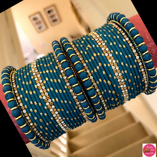 Yale Blue Bangle Set