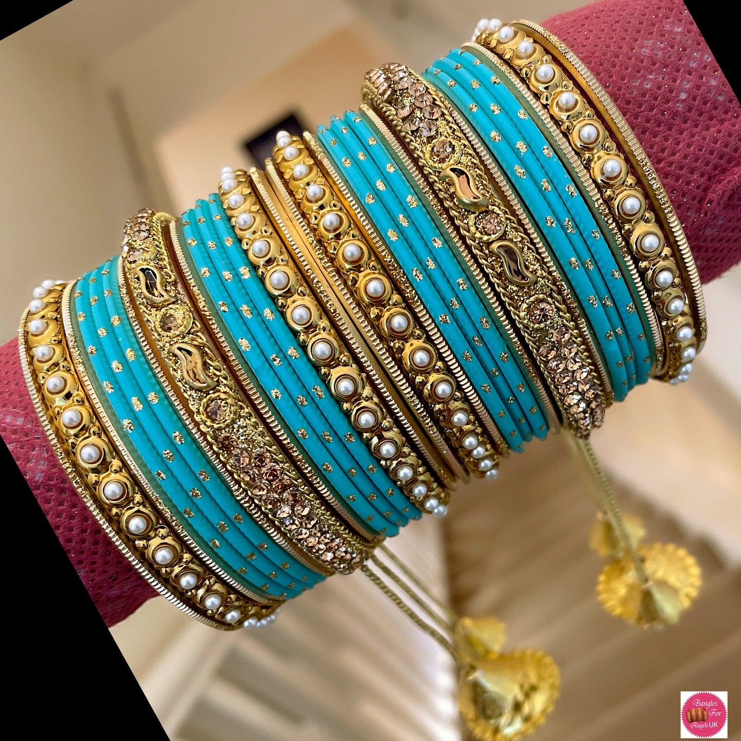 Buy Merothia Wedding Set For Bridal Bangle Ethnic Colorful Matching Saree  Lehenga Colorful Traditional Jewelry Chuda Elegant look Bangles Set For  Bridal (Sky Blue), 2.6 at Amazon.in