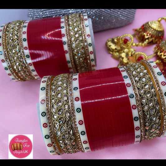 Kundan Punjabi Chura Set