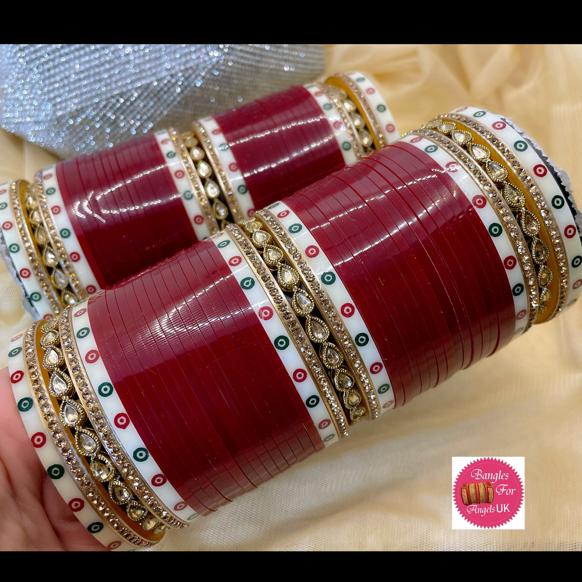 Kundan Punjabi Traditional Chura – Bangles For Angels UK