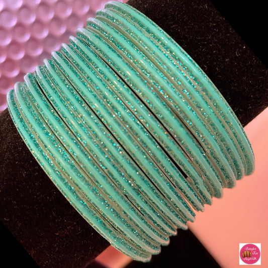 Mint Green Glass Bangles