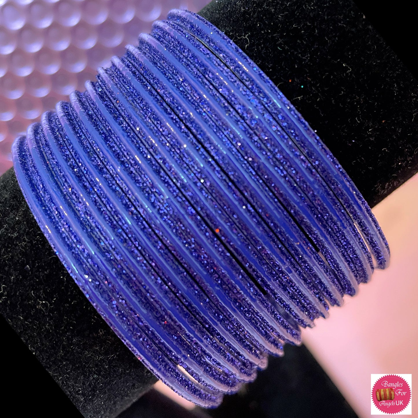 Blue Glass Bangles