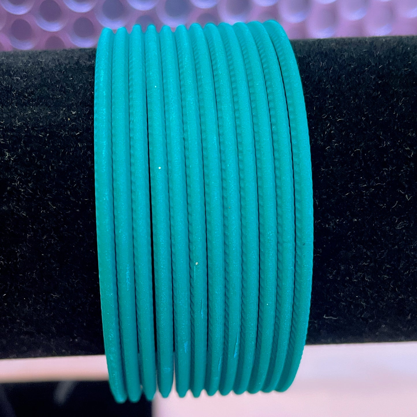 Turquoise Matte Bangles