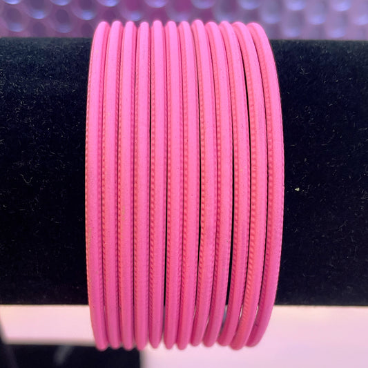 Pink Matte Bangles