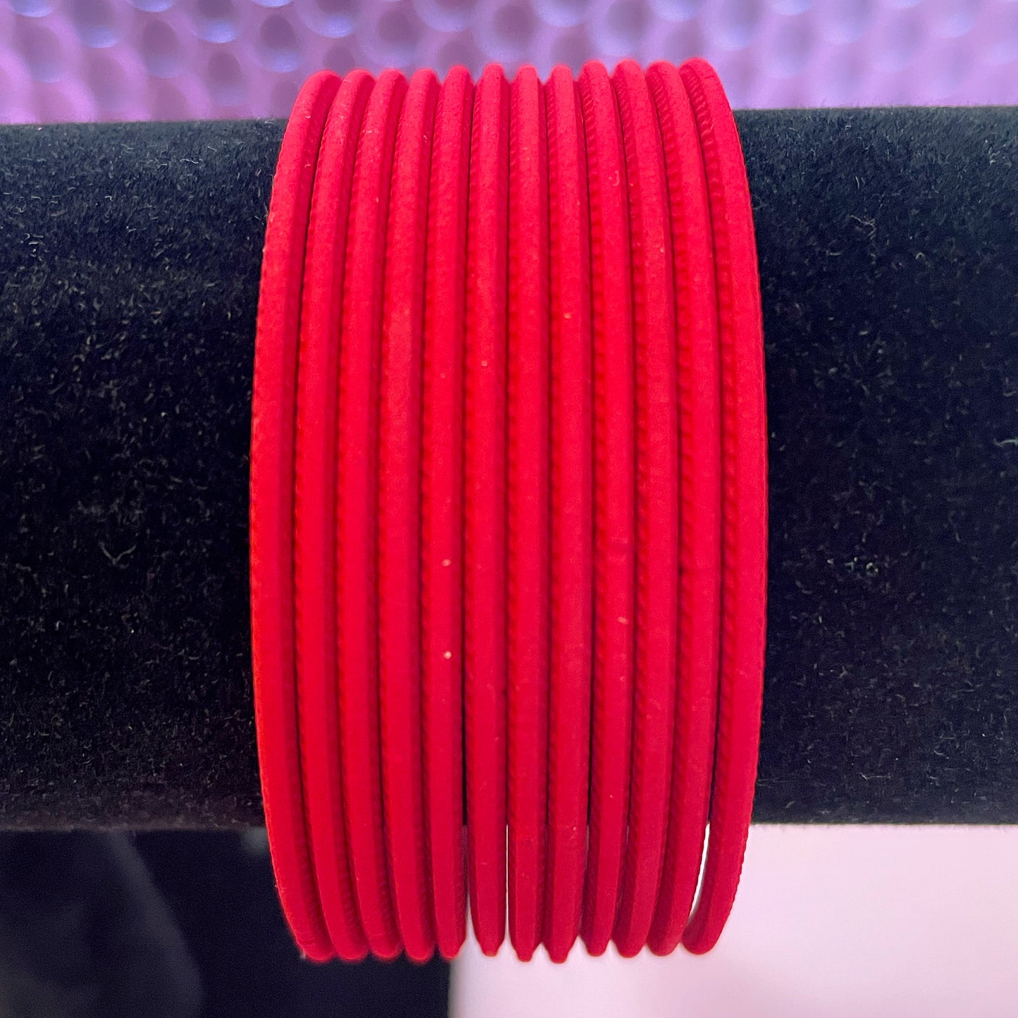 Red Matte Bangles