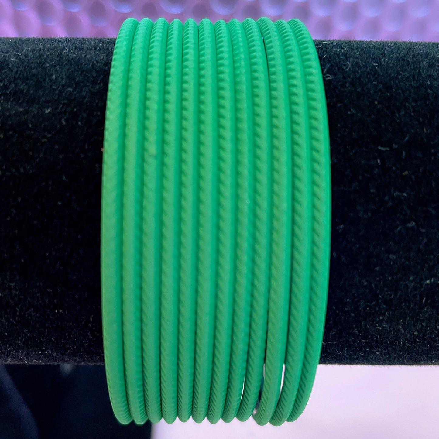 Emerald Green Matte Bangles