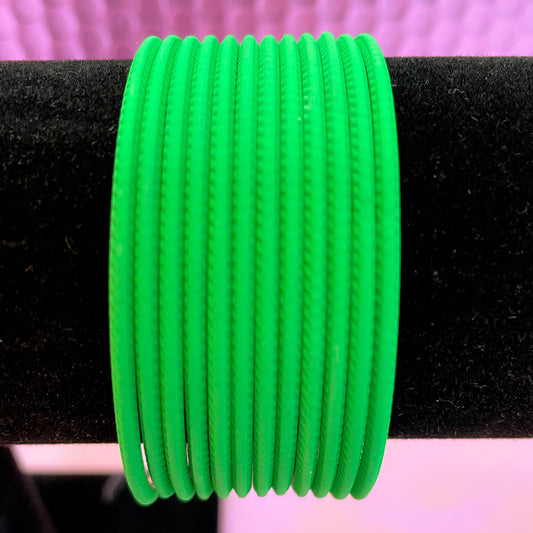 Parrot Green Matte Bangles