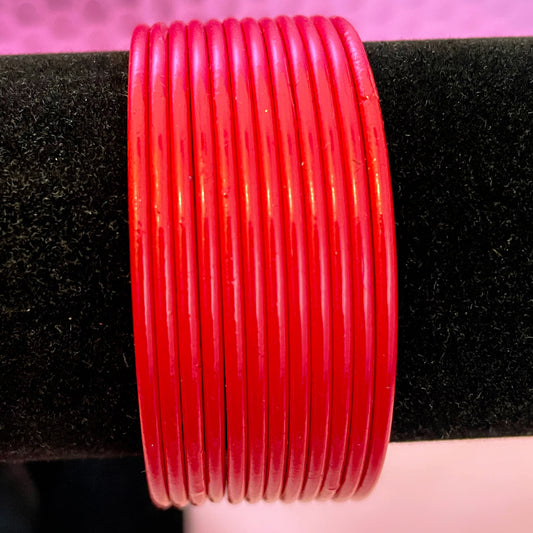 Red Metal Bangles