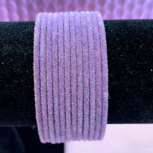 Lavender/Lilac Velvet Bangles