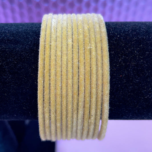 Olive Green Velvet Bangles