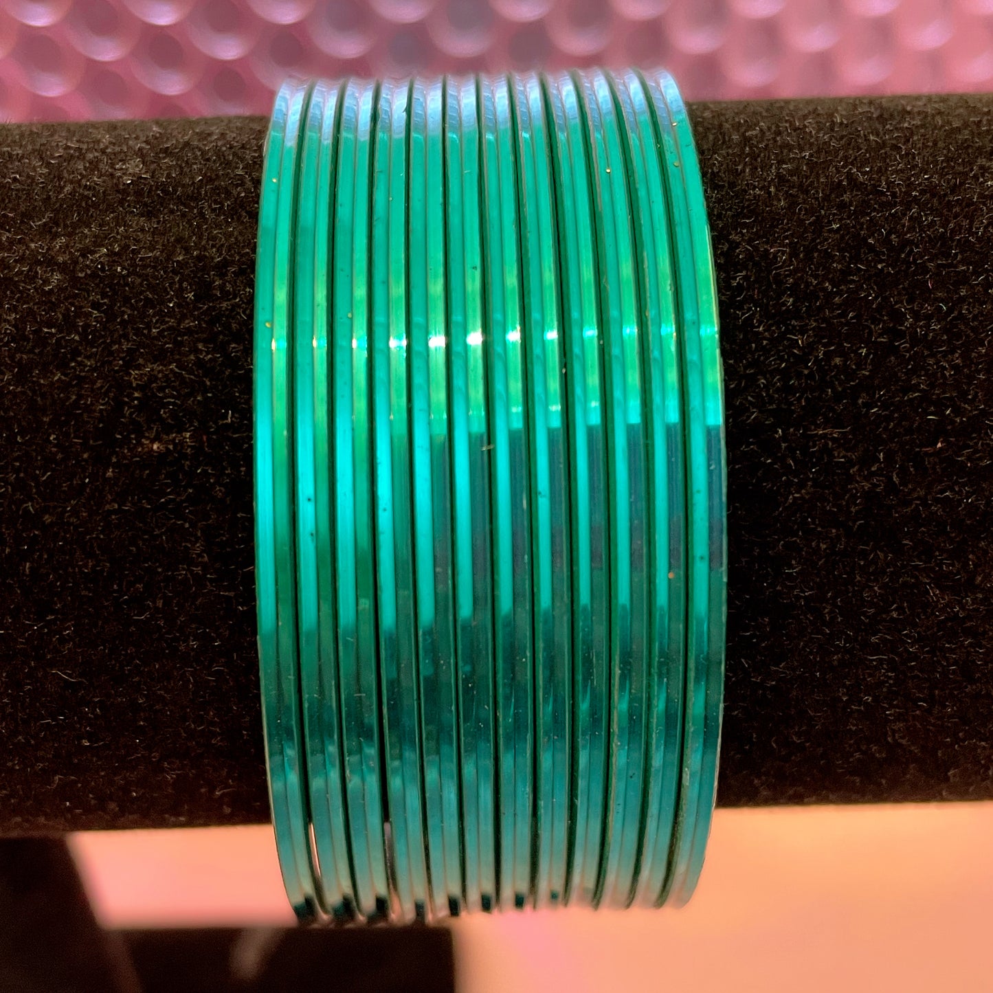 Turquoise Glossy Bangles