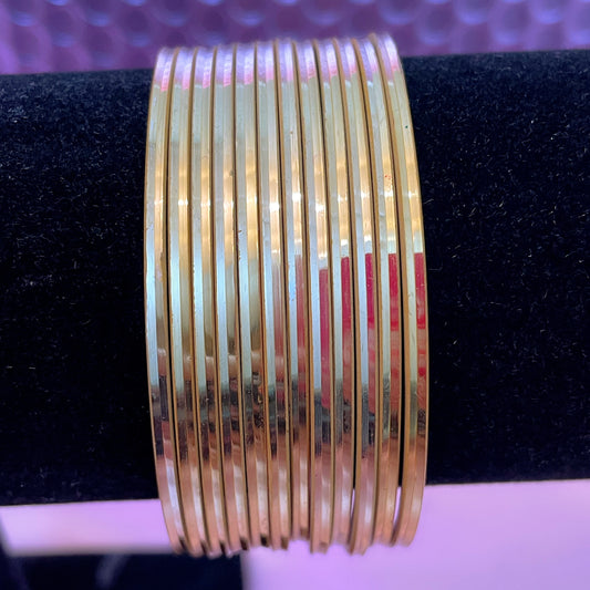 Golden Glossy Bangles