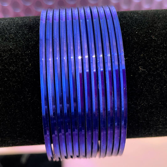 Blue Glossy Bangles