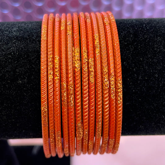 Orange Metal Bangles