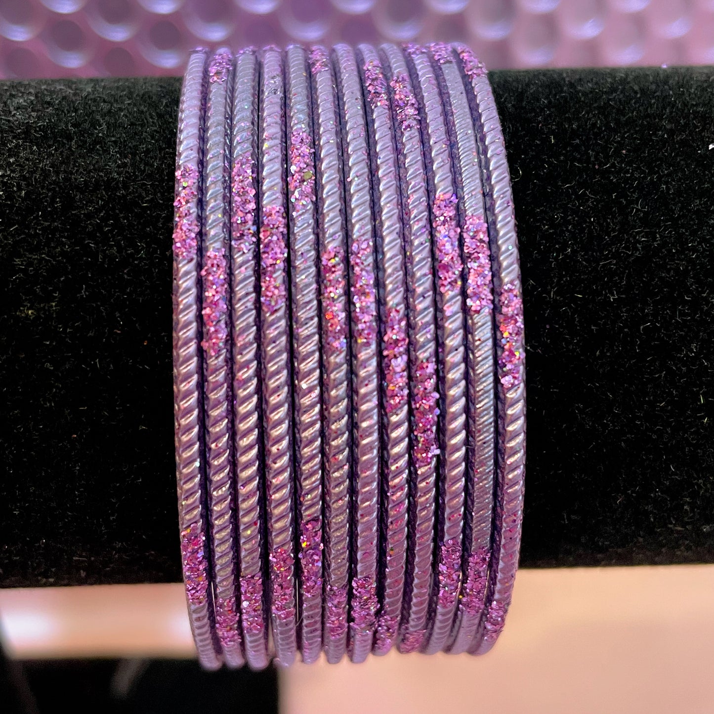 Purple Metal Bangles