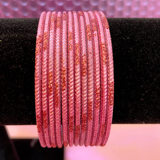 Pink Metal Bangles