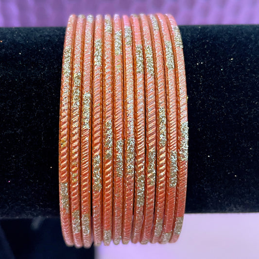 Peach Metal Bangles