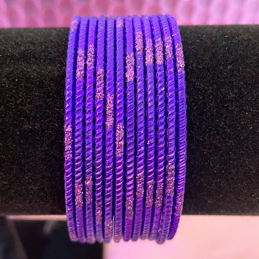 Dark Purple Metal Bangles