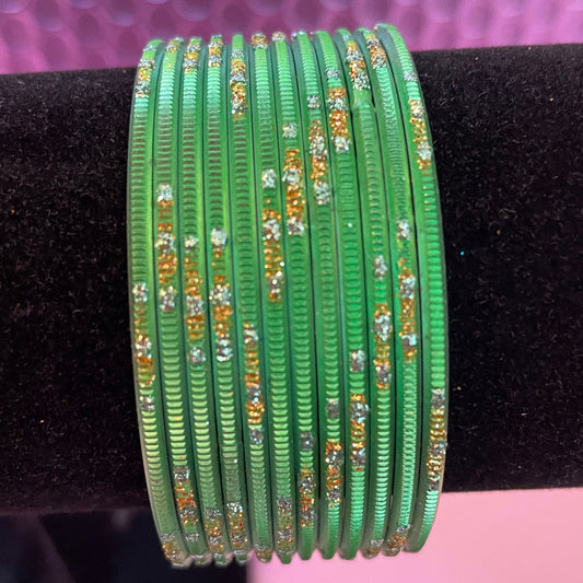 Mint Green Metal Bangles